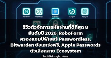 รีวิวตัวจัดการรหัสผ่านที่ดีที่สุด 8 อันดับปี 2026: RoboForm ครองแชมป์ฟีเจอร์ Passwordless, Bitwarden ยังแกร่งฟรี, Apple Passwords ตัวเลือกสาย Ecosystem